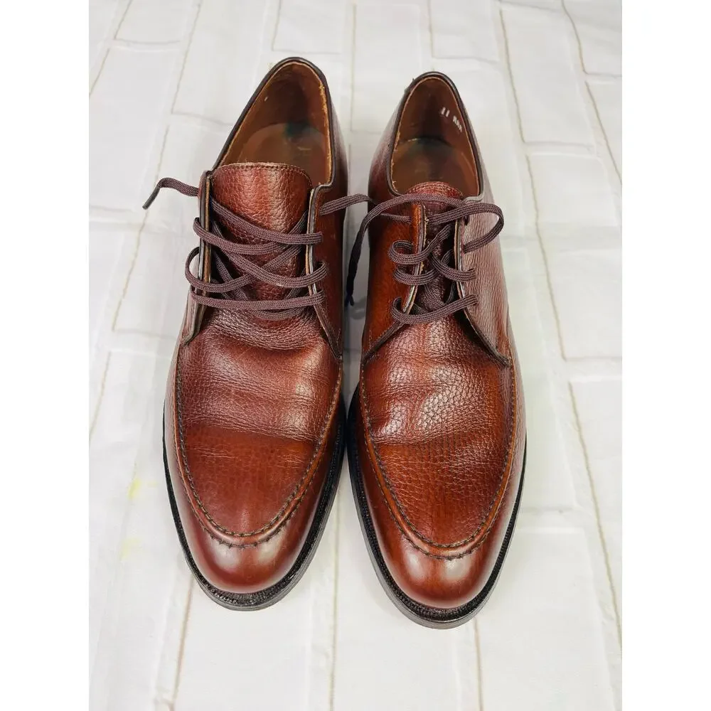 NEW Hanover men's brown leather dress shoes sz 11AAA